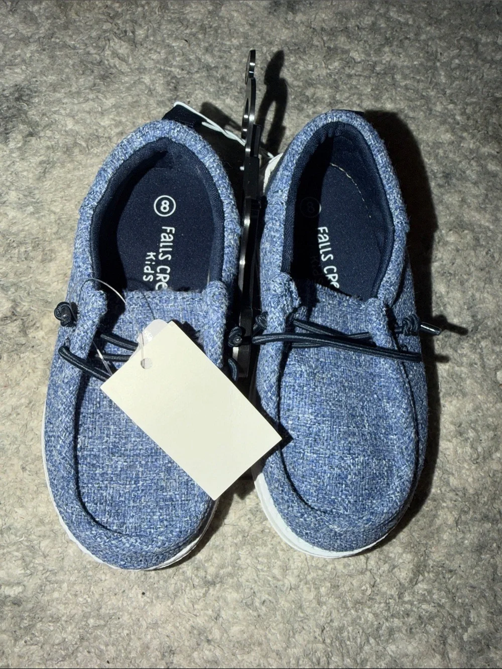 Toddler Slip-On Canvas Sneakers in White - Unbranded
